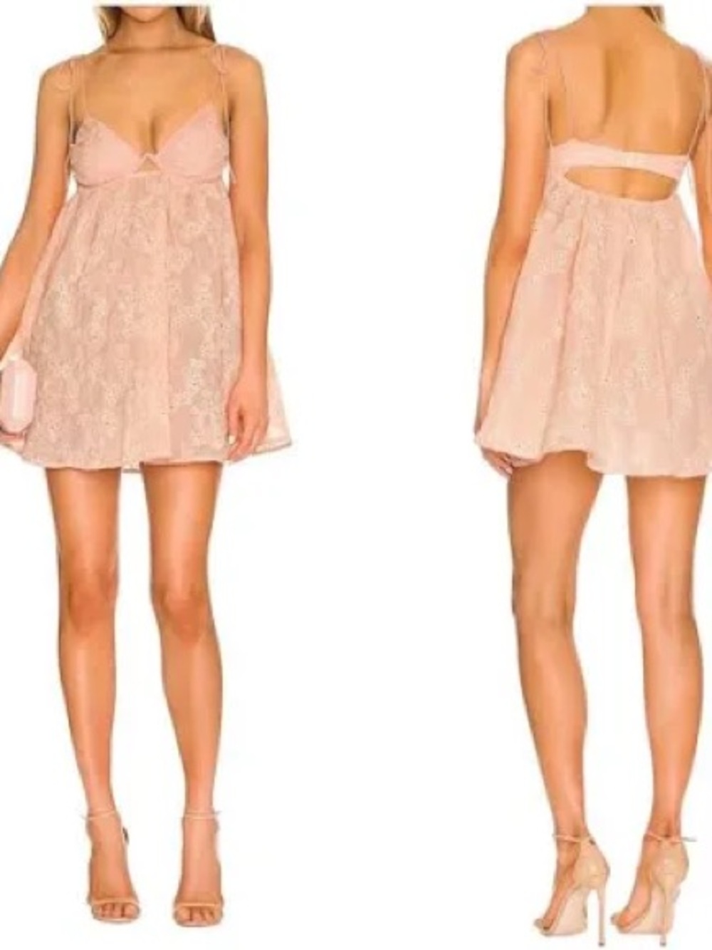 For Love & Lemons Peach Mini Dress - Picture 2 of 12